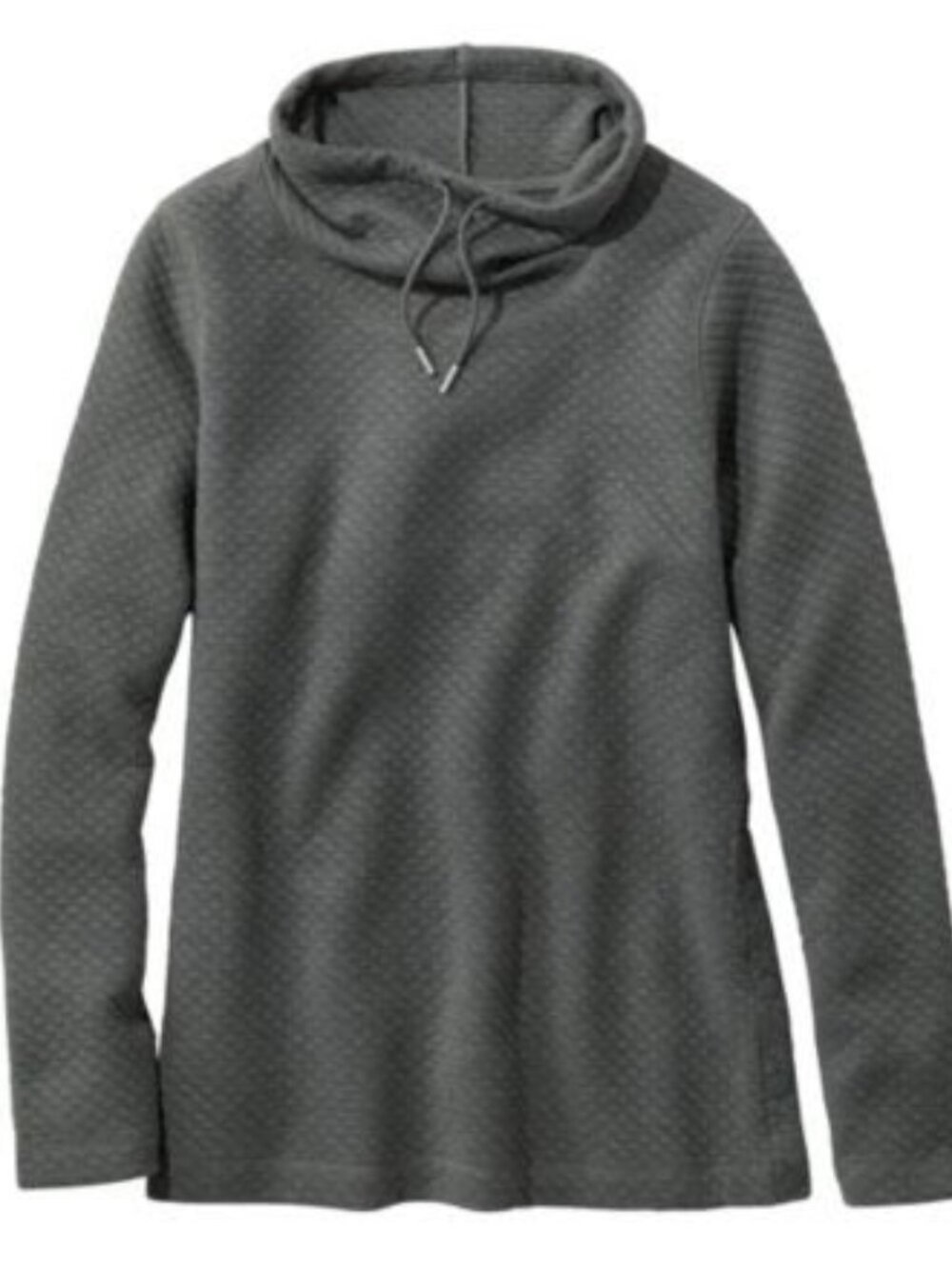 LL Bean Quilted Funnelneck Pullover